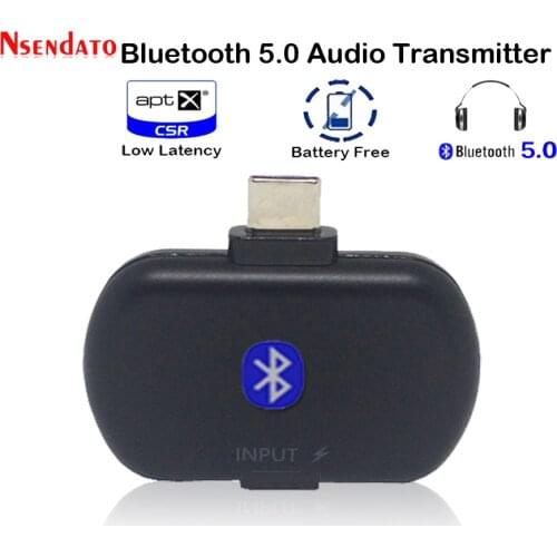 Bluetooth 5.0 Audio Adapter USB Type-C Aptx Low Latency Wireless Bluetooth Audio Transmitter Transceiver for Nintendo Switch PS4