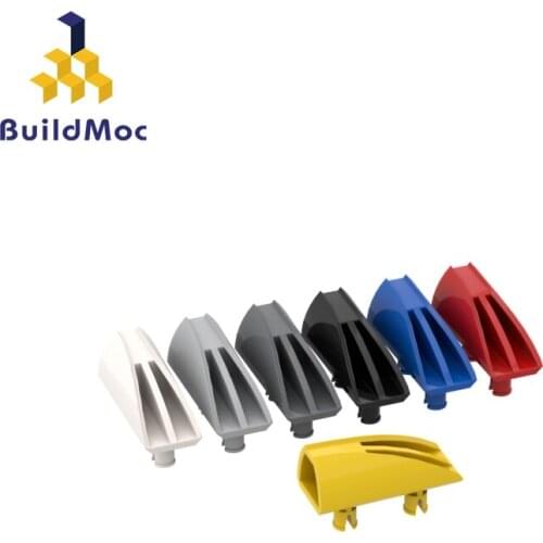 BuildMOC 30647 4X1.67 X 2.33 Fairing with two pins 1X4 For Building Blocks Parts DIY Construction