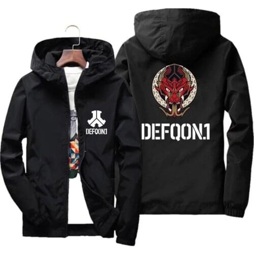Mens Spring Autumn Defqon.1 Casual Street Sports Jacket Clothing Large Size Thin Defqon Windbreaker Jacket Coat Plus Size 7XL
