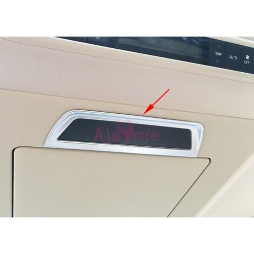For Toyota VELLFIRE Alphard 30 2016 2017 2018 Chrome Car Styling Interior Audio Screen Cover Protector Trim Panel Accessories