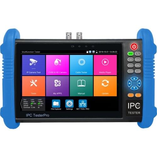 Wanglu IPC9800 Plus 4K H.265/H.264 CCTV Camera Tester 8MP TVI CVI 5MP AHD SDI CVBS IP camera tester monitor with TDR,Multimeter