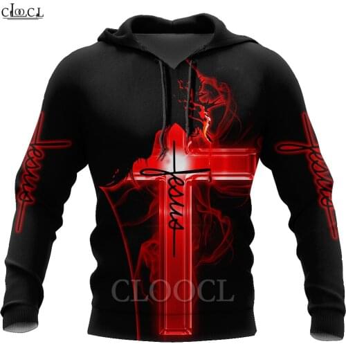 HX Newest Christian Jesus Catholic 3D Print Hoodie Men Women Tracksuit Autumn Long Sleeve Pullover Fashion Tops Drop Shipping