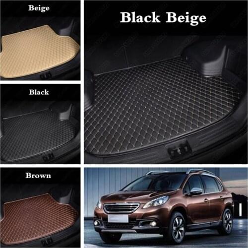Custom Car Trunk Mats for Peugeot 308 206 508 301 408 2008 207 3008 RCZ 307 Sw 607 407 4008 5008 2008 Car Boot Trunk Liners