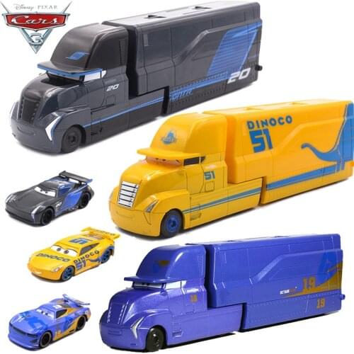 1:55 Disney Pixar Cars 3 2 Metal Diecasts Vehicles Toy Lightning McQueen Storm Jackson Daniel Swervez Car Kids Boy Toys Gift