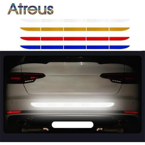 Universal Car Body Trunk Exterior Warning Protective Reflective Strip Stickers for Audi A3 A4 B8 B6 A5 8V A6 C6 C7 Q5 C5 TT Q7