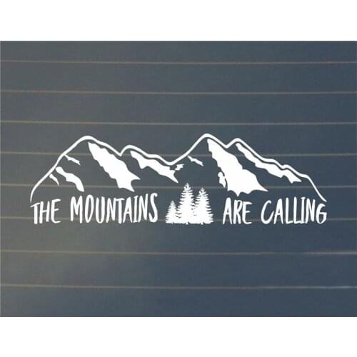 New Design Mountains Car Sticker Fashion Vinyl Car Decorative Accessories Black/White