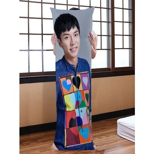 Custom Lee Seung Gi Pillowcase Printed Satin Fabric Pillow Cover Rectangular Zipper Kawaii Body Cover Dropshipping