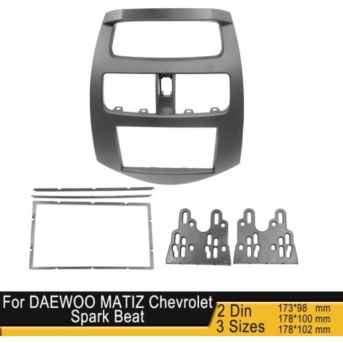 Radio Fascia fit for DAEWOO MATIZ Chevrolet Spark Beat 2014 Android Player Frame Adapter Cover Dash Refit Mount kit