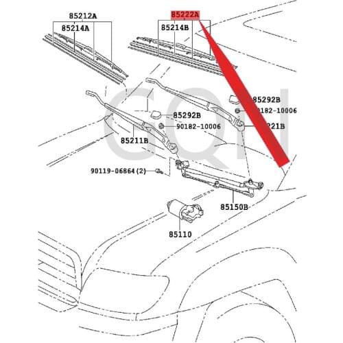 Left front wiper wiper blade 2000-Toy ota HIG HLA NDE RCO AST ER wiper blade left wiper blade left front wiper blade
