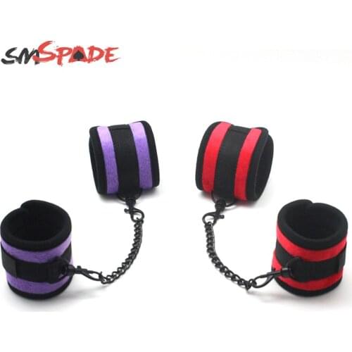 SMSPADE Bdsm Bondage Boutique Soft Handcuffs Fetish Slave Sex Toys For Couples Adult Sex Toy Products