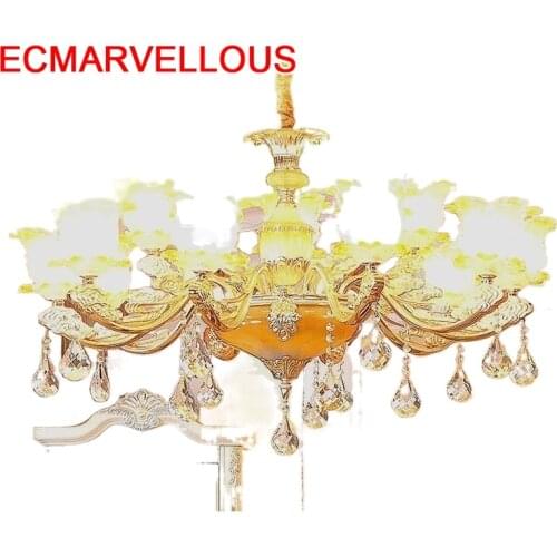 Flesh Moderna Lampara Colgante De Techo Nordic Hang Lamp Crystal Suspension Luminaire Luminaria Lampen Modern Loft Pendant Light