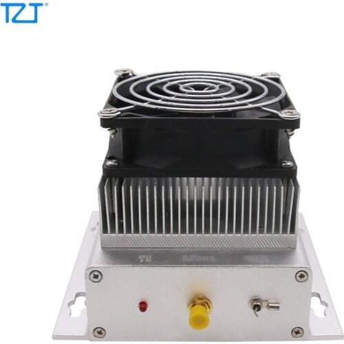 TZT 400-470MHZ 433MHZ HF Radio Power Amplifier UHF 80W Ham Interphone + Heatsink + Fan