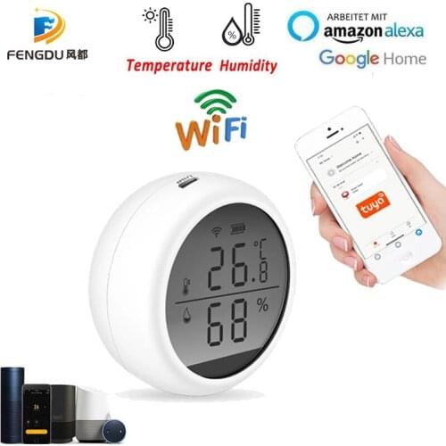 Tuya Smart Temperature Sensor Humidity controller Alexa Google Home Thermometer home assistant Temperature detector