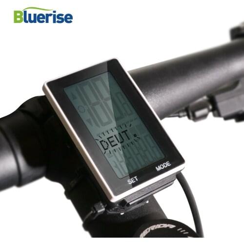BLUERISE Cycling Computer Wireless Bicycle Speedometer 24 hour Stop Watch Fat-Burn Measurement Multi-function Bike Computer