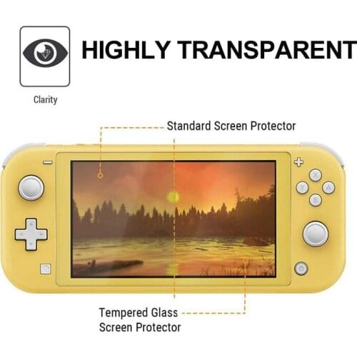 Tempered for Nintendo Switch Lite NS Glass Ultra Clear Full HD Screen Protective Film Surface Guard Console Protector Cover Skin