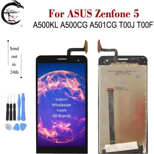 LCD With Frame For ASUS Zenfone 5 A500KL A500CG A501CG T00J T00F LCD Display Screen Touch Sensor Digitizer Assembly 5.5 inch LCD