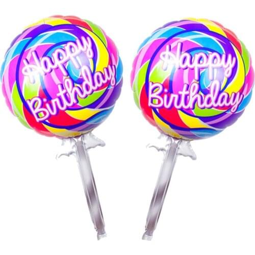 1pcs Large Size Candy Happy Birthday Foil Balloons Birthday Party Decoration Kids Inflatable Classic Toys Children Balloons
