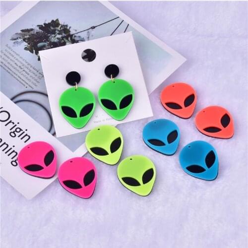 10pcs/pack Alien Arcylic Charms Earring Bracelet DIY Jewelry Making