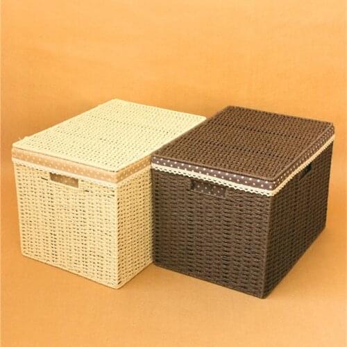 2pcs/pack Seaweed basket handmade storage box sundries storage baskets high quality sea grass box home decoration household box