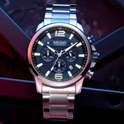 2020 Top Brand MEGIR Luxury Mens Watch 30m Waterproof Date Clock Male Sports Watches Men Quartz Wrist Watch Relogio Masculino
