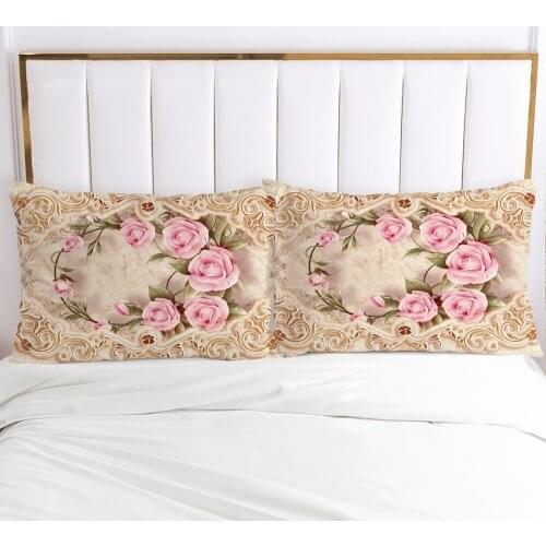 3D Pillowcase Pillow Case Custom 50x70 50x75 50x80 70x70 Bedding For Wedding Flowers Decorative Pillow Cover Home Textile