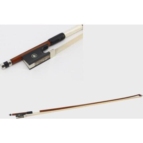 4/4 Violin Bow Straight Greenheart Violin Bow Fisheye Inlayed Ebony Frog High-class Full Size Fiddle parts Violin Accessories