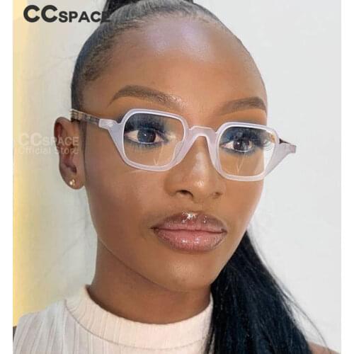 49812 Retro Anti Blue Light Matte Acetate Optical Glasses Frames Men Women Fashion Computer Eyeglasses