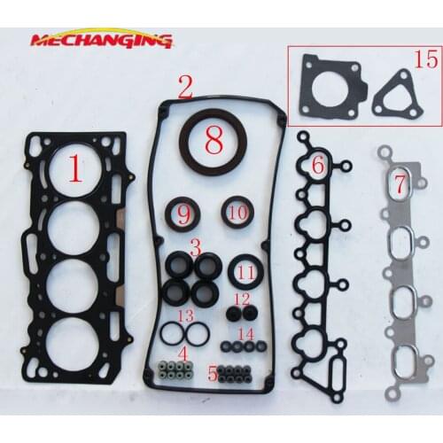 4G18 For MITSUBISHI LANCER LING DOHC Lioncel 1.6 Engine Full Gasket Set Auto Parts Engine Parts Automotive Spare Parts SE000356