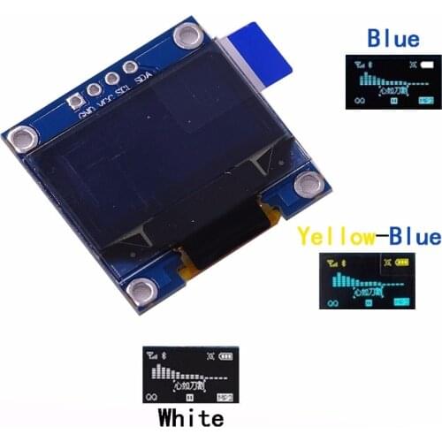 4pin 0.96 OLED White/Blue/Yellow blue 0.96 inch OLED 128X64 OLED Display Module For 0.96" IIC I2C Communicate