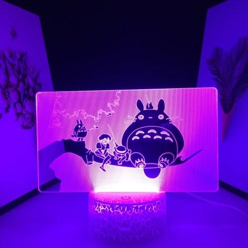 Japanese Anime Figure Acrylic Lamp Bedroom LED Night Light for Kids Girls Birthday Gift Manga Room Decor 3D Light