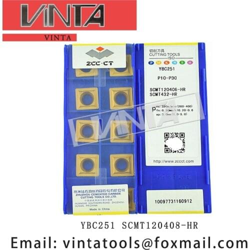 Free shipping high quality YBC251 YBC351 SCMT120404-HR SCMT120408-HR SCMT120412-HR cnc carbide turning inserts