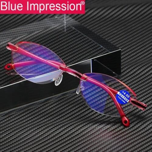 Blue Impression Women's Glasses And Cases