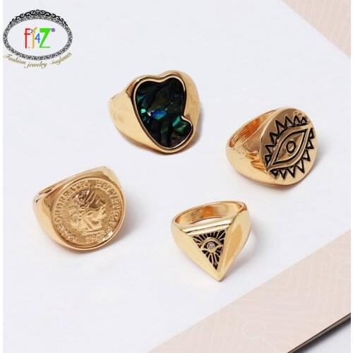 Женские золотые кольца F.J4Z China At AliExpress
