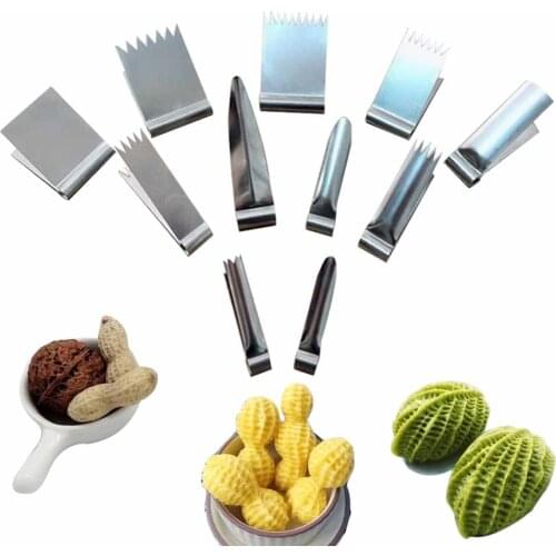 KHGDNOR Walnut Cake Molds Stainless Steel Clips Baking Bread Dessert Pastry Decoration Clips Peanut Molds