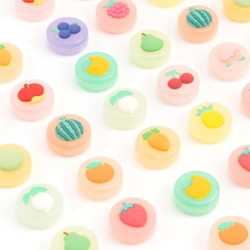 GeekShare 4Pcs Silicone Joy Con Fruit Thumb Grip Set Joystick Caps Switch and Switch Lite Cover Analog Thumb Stick Grips