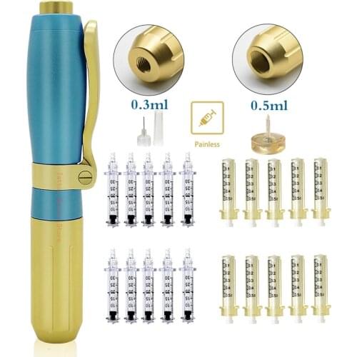 0.3/0.5ml hyaluron pen Needle Free Meso gun atomizer hyaluronic pen for lip face body enhancement lip filler anti-aging