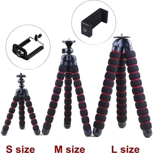 Sponge Flexible Octopus 3 Sizes L M S Phone Bracket Stand Holder Tripods for GOPRO DSLRS Digital Camera Smart Phone