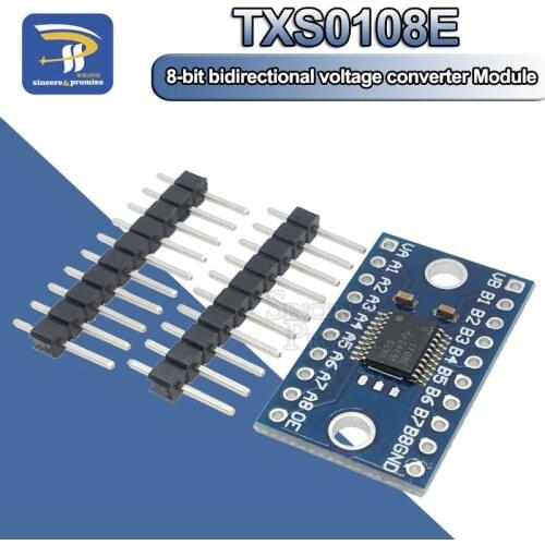 1.8V 3.3V 5V TXS0108E module 8 Channel Logic Level Converter 8 Way Convert TTL Bi-directional Mutual Convert