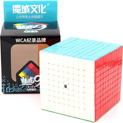 Moyu 9x9 magic cube Stickerless professional game cubo magico adult brain toy boy and girl educational puzzle birthday gift