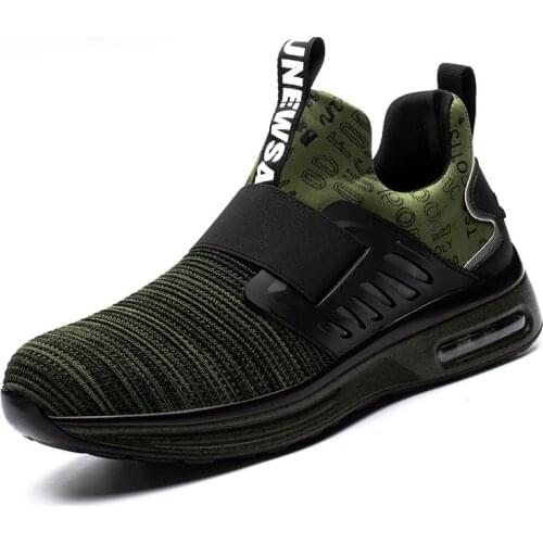 QZ14 Men Safety Shoes Puncture-Proof Work Sneakers Men Shoes Work Boots Indestructible Safety Boots Male Shoes Big Size 38-48