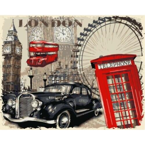 PAINTBOY Framed DIY Oil Painting By Numbers Of Landscape Home Decoration For Living Room Home Decor Wall Art