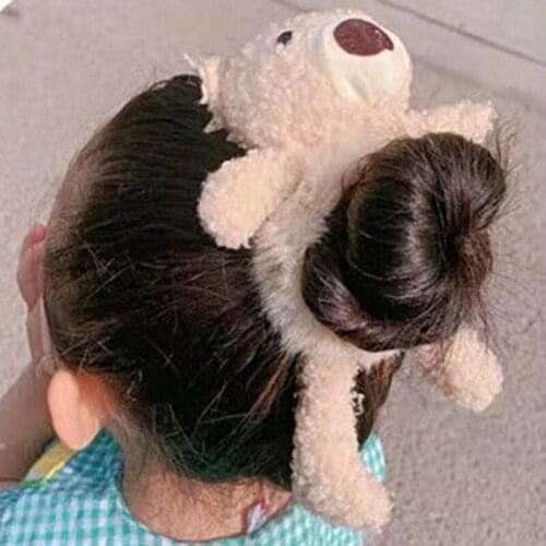 Newly Cute Plush Hair Ties Elastic Ponytail Head Rope Fashion Durable Hair Accessories for Women and Girls