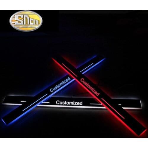 SNCN Trim Pedal LED Car Light Door Sill Scuff Plate Pathway Dynamic Streamer Welcome Lamp for Honda HR-V HRV Venzel