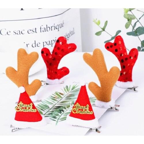 Christmas Head Buckle Antler Hairpin Child Headband Adult Headdress Christmas Decorations Dropshipping AT185