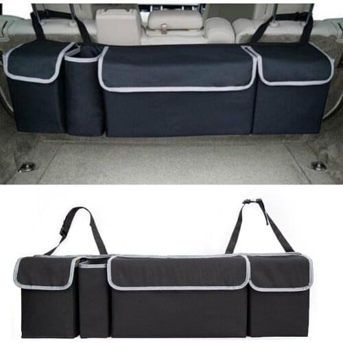 Car Rear Seat Multi Pockets Sundry Storage Bag Vehicle Trunk Accessory Organizer