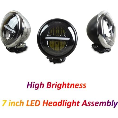 5.75 LED Motorcycle Headlight High Luminance Front Head Light for 883 Bobber Cruiser Sportster Cafe Racer Road King Street Glide