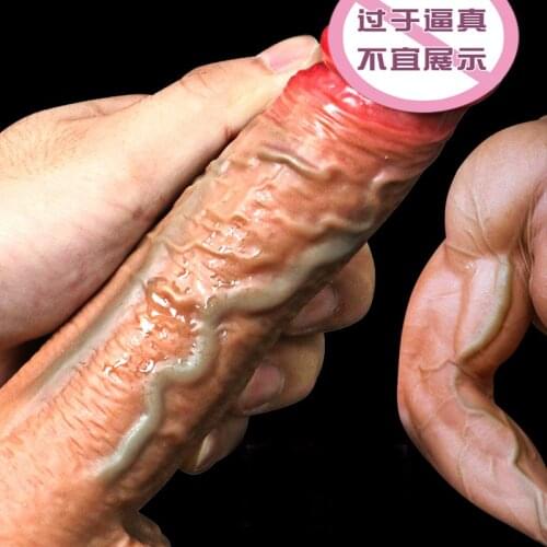 Telescopic Heating Realistic Dildo Vibrator Huge Silicone Dildos Skin Big Penis Female Masturbation with Suction Cup Sex Toys