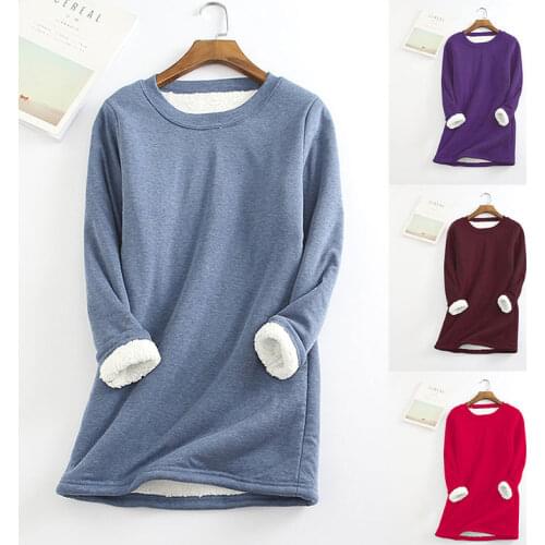 Thermal Underwear Top For Women Solid Warm Long Intimates Autumn Winter Thermal Underwear