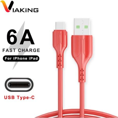 6A USB Cable for iPhone 11 12 Pro Max Xs Xr iPad Fast Charge Charging Cord Type c Cable for xiaomi huawei Samsung Charger Wire