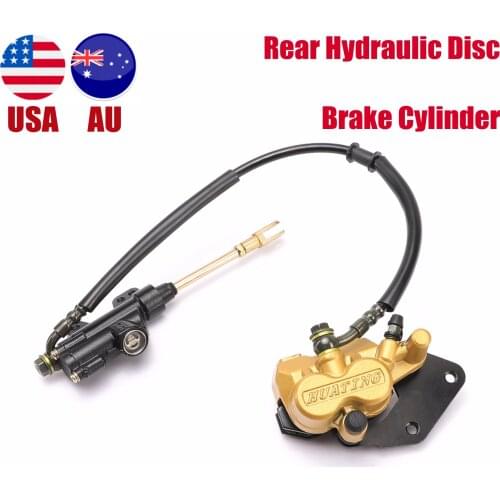 TDPRO Motorcycle Rear Hydraulic Disc Brake Caliper Master Cylinder for Kawasaki ATV QUAD Buggy